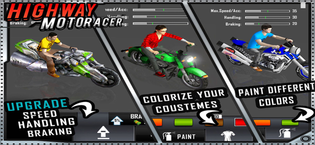 ‎Highway Bike Racer : 3D Racing Screenshot