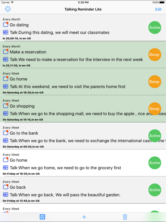 Screenshot #6 pour Talking Reminder Lite