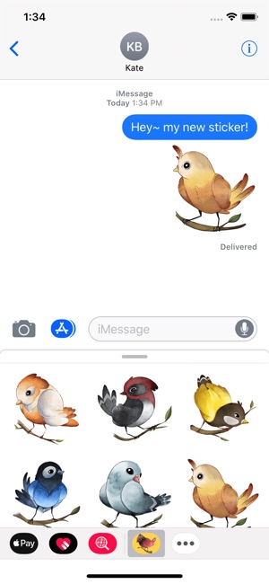 Exotic Flying Bird Stickers
