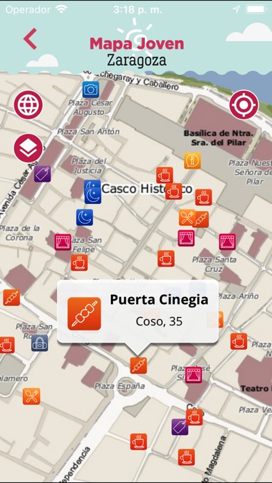 Mapa Joven Zaragoza screenshot 2