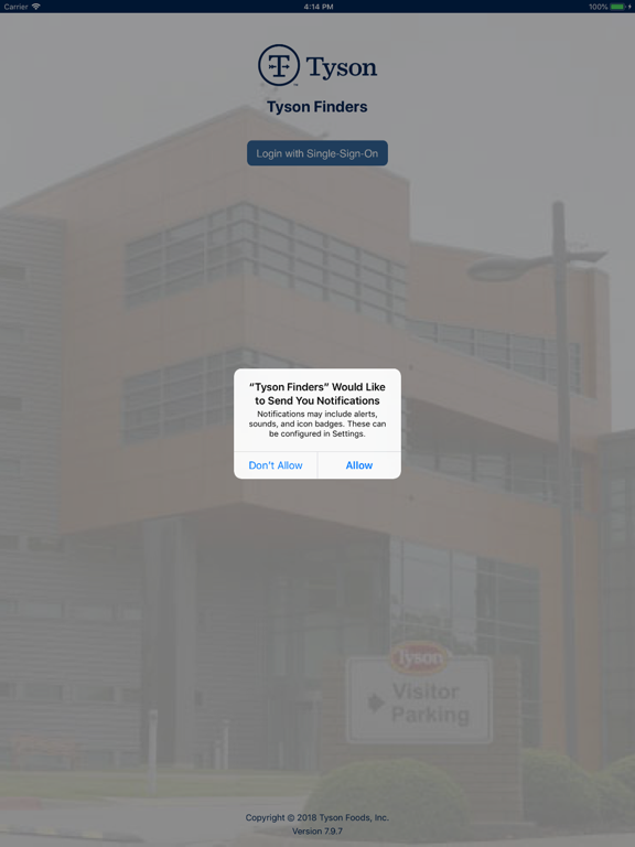 Tyson Finders iPad screenshot 2 - Business app