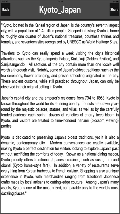 Kyoto Japan Offline Travel Map