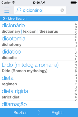 Dictionary Brazilian English screenshot 2