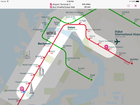 Screenshot #6 pour Dubai Rail Map Lite