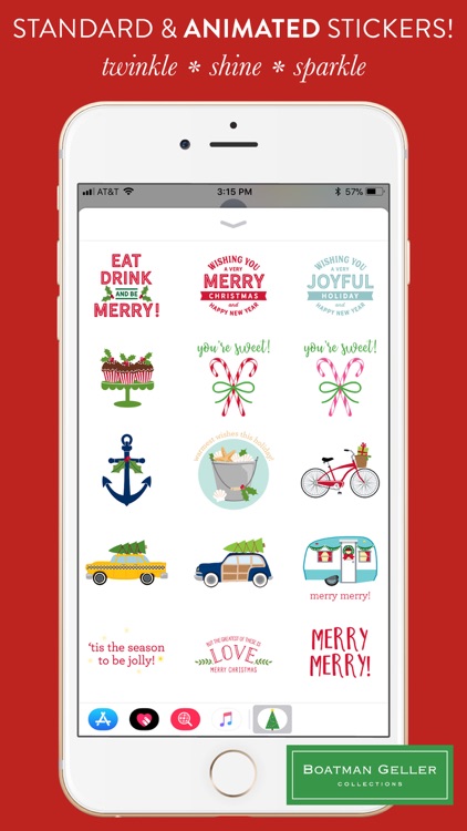 Preppy Christmas Stickers