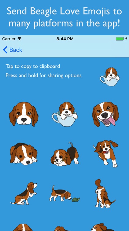 Beagle Love Emojis screenshot-4