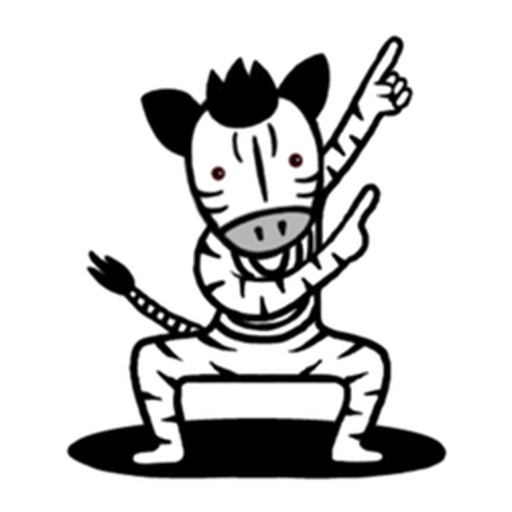 Zebra Man ZebraMoji Sticker icon