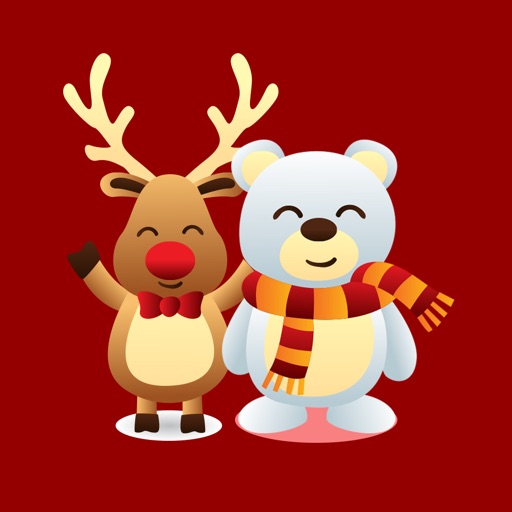 White Christmas Cute Sticker Icon