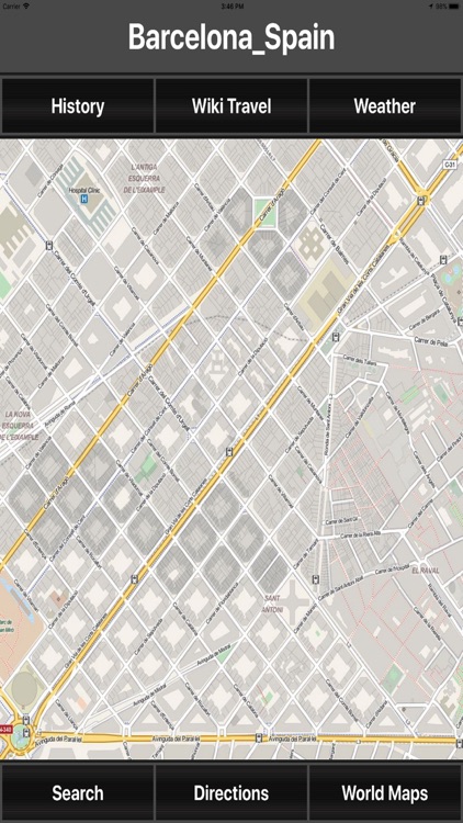Barcelona Spain Travel Map