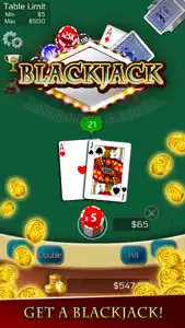 Blackjack 21 +! screenshot #1 for iPhone