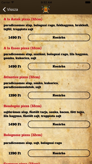 Korona Pizzéria screenshot 2