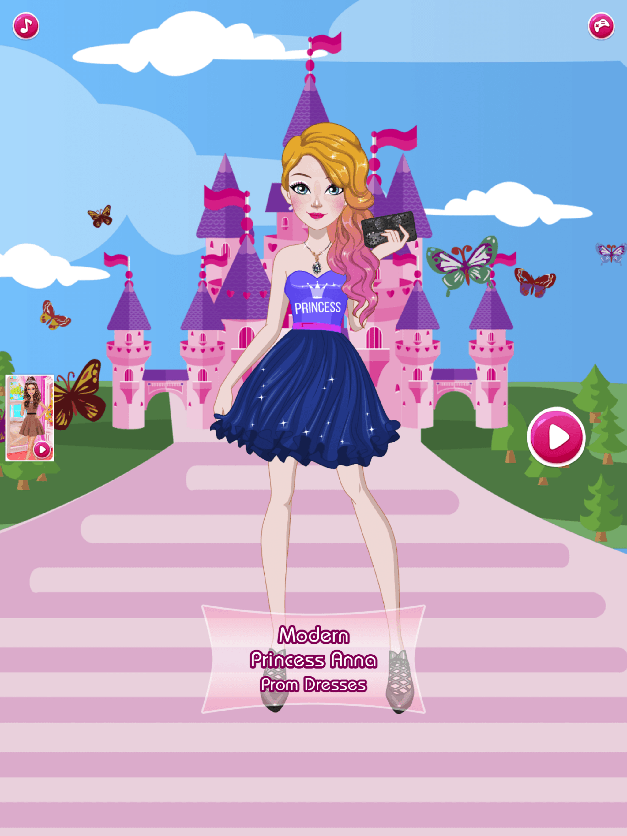 Anna Prom Night Salon: Girls Makeup, Dressup Games