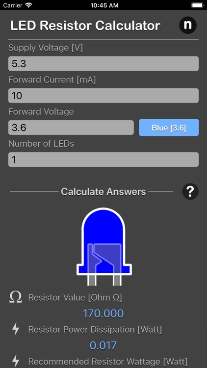 LED Resistor Calculator Plus screenshot-3