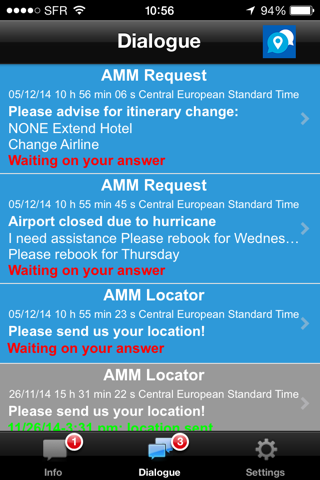 Amadeus Mobile Messenger screenshot 2