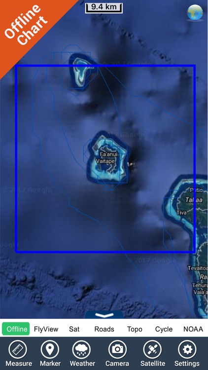 Bora Bora charts GPS offline map Navigator screenshot-4
