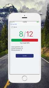 British Columbia, Canada Driver Knowledge Test screenshot