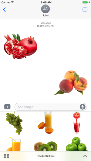 Fun Fruits Pack for iMessage