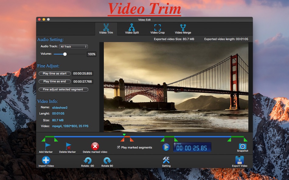 Video Edit Lite - Video Trim - 3.3.5 - (macOS)
