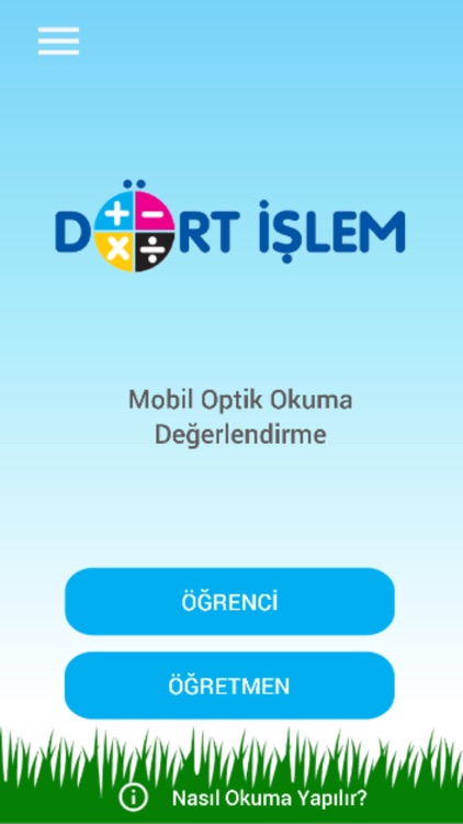Dört İşlem Optik Okuma