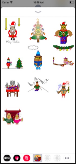 Owls Stickers Christmas(圖4)-速報App