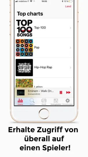 Screenshot von FMusic - Musik Player auf dem iPhone 3