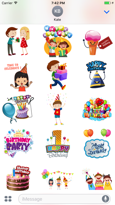 How to cancel & delete Birthday Celebrations Sticker from iphone & ipad 2