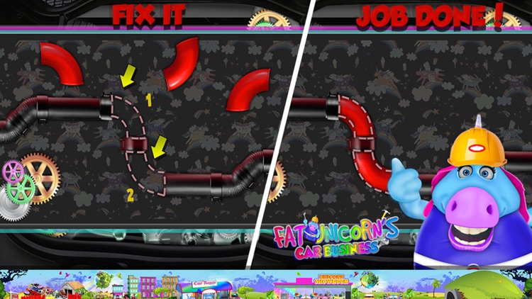 Mr. Fat Unicorn Car Mechanic screenshot-3