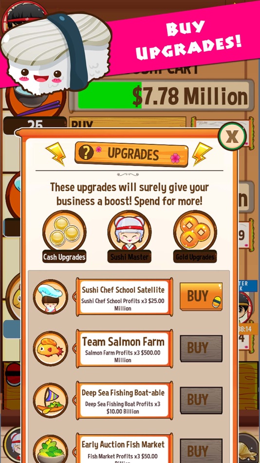 #4. Sushi Diner Tycoon (iOS) Podle: FAMILY PLAY PTE. LTD.