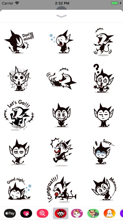 Cute Devil Sticker Emojis App