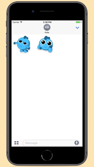 Cute Blue Alien Stickers(圖2)-速報App