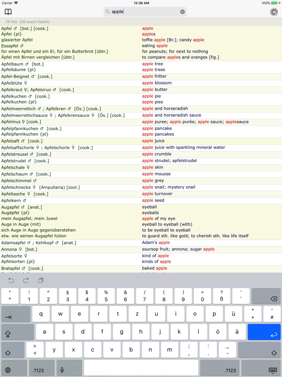 Screenshot #4 pour M's Dictionary German English
