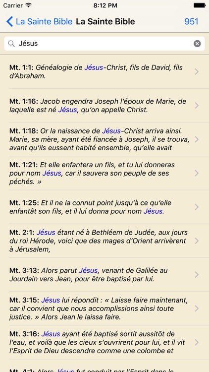 La Sainte Bible (avancée)