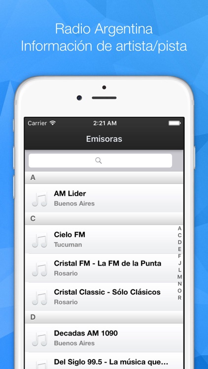 Radio Argentina - Emisoras de radio argentinas