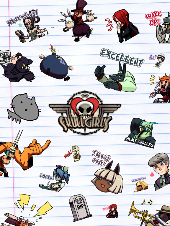 Screenshot #4 pour Skullgirls Autocollants!