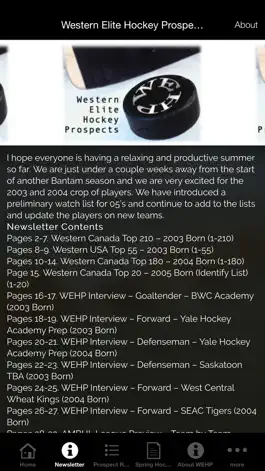 Game screenshot Western Elite Hockey Prospects apk