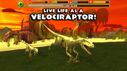 Jurassic Life: Velociraptor Dinosaur Simulator screenshot 1