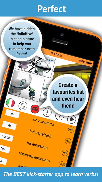 Learn Italian Verbs. LearnBots screenshot-4