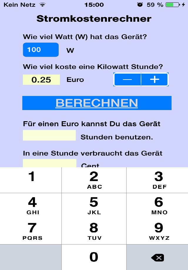 Stromkostenrechner für Geräte screenshot 2