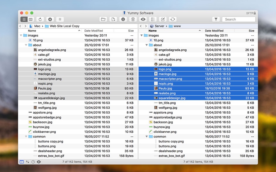 Yummy FTP Pro 2.0.3  FTP/SFTP client for speedy, trouble-free file transfers
