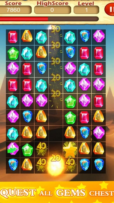 Treasure Jewels: Match 3 Legen screenshot 3