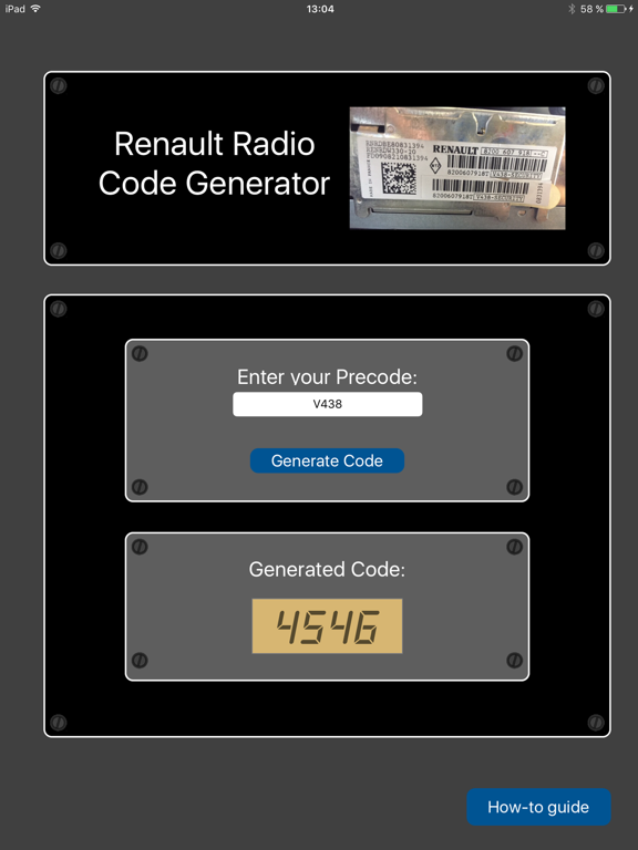 Télécharger Generateur de code pour autoradio Renault pour iPhone / iPad  sur l'App Store (Utilitaires)