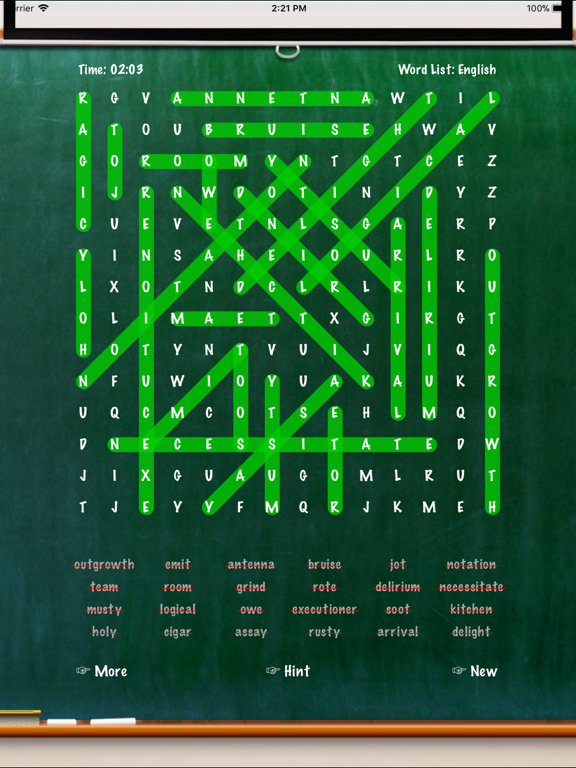 Screenshot #6 pour WordSearch Unlimited HD