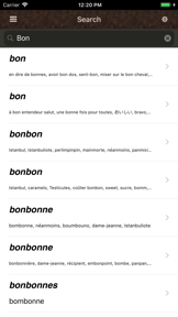 Grand Tour French Dictionary screenshot
