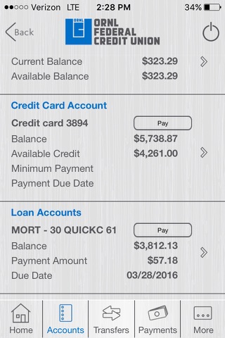 ORNL Federal Credit Union screenshot 2