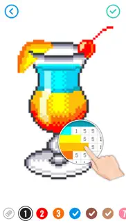pixel cartoon: number coloring iphone screenshot 3