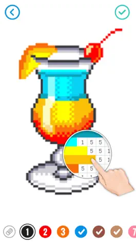 Game screenshot Pixel Cartoon: Number Coloring hack