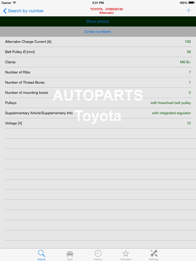 Autoparts for Toyota