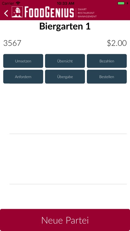 FoodGenius KellnerApp