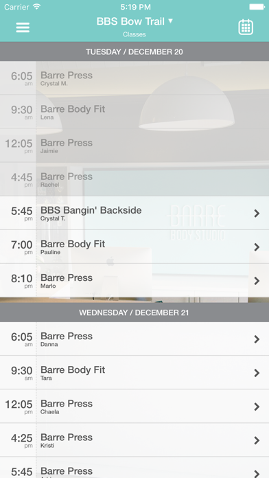 BARRE BODY STUDIO screenshot 3