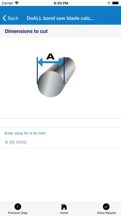 DoALL band saw calculator screenshot-3